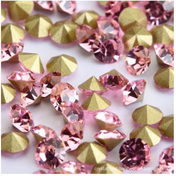 Pink Chatons Stones Strass Beads